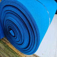 Rouleau de mousse de silicone à cellules ouvertes de fabrication chinoise, densité 150 kg/m³, épaisseur 15 mm, vente directe SHB-15-15, coussin bleu pour table à repasser