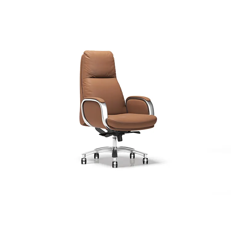 Estación de trabajo Premium, sillas simples de espalda alta giratoria de cuero pu para gaming, escritorio en casa, silla de oficina
