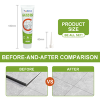 Adhésif acrylique pour carrelage céramique à forte adhérence, prise rapide, composé de fixation pour joints de carrelage, marque TOBS