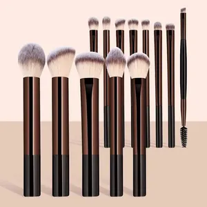 Set de 13 Brochas de Maquillaje para Base, Corrector, Polvo, Sombra de Ojos, Colorete, Brocha Kabuki para Difuminar, Herramienta Cosmética de Belleza Facial - Product Image 1