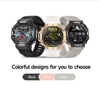 Jam Tangan Pintar Olahraga Luar Ruangan GPS Layar TFT OEM, Jam Tangan Pintar Kebugaran, Jam Tangan Pintar Kesehatan dengan Fitur Panggilan untuk Pria