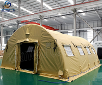Tentes gonflables de camouflage géant personnalisé de structure gonflable extérieure de fournisseur professionnel d'abri de secours de réfugié