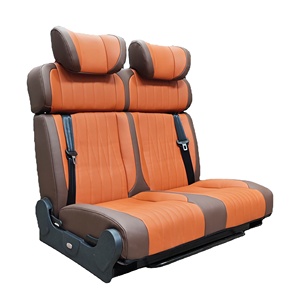 Siège-lit de voiture pliable <span class=keywords><strong>en</strong></span> cuir robuste, imperméable et luxueux, style rock and roll, pour conversion de fourgon ou camping-car - Product Image 1