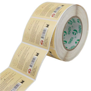 Etiqueta adhesiva de embalaje impresa personalizada, rollo de impresión de etiquetas, pegatinas de papel artístico - Product Image 6