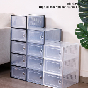 Lot de 12 boîtes de rangement pour chaussures, organiseurs, bacs, contenants en plastique transparent empilables pour baskets - Product Image 5