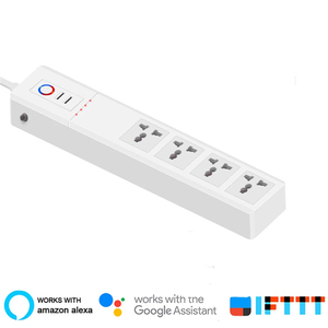 4 AC çıkışları ve 2 USB portu ile WiFi akıllı güç şeridi dalgalanma koruyucusu evrensel çok fiş prizler ABS malzeme - Product Image 6