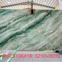 Blok Marmer Hijau Royal Alami Format Besar Poles Berkualitas Tinggi untuk Meja Rias dan Countertop, Grosir, Ukuran Dapat Disesuaikan