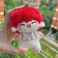 Poupée en peluche personnalisable en coton écologique de 10 cm et 20 cm, figurine de dessin animé en forme humaine, idole Kpop, votre propre jouet en peluche