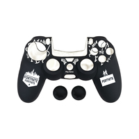 Coque en silicone souple gravée au laser de qualité supérieure, 2 pièces, protection anti-poussière pour manettes, motif vibrant pour manette PS4 DualSense