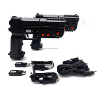 XGUNNER Recoil Lightgun avec bouton Adaptateur sans fil 2.4G pour PC PS3 Console Jeu de tir Simulateur de jeu Machine Arcade TV