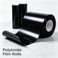Film en polyimide noir (PI) conducteur thermique, dissipateur de chaleur, refroidissement électronique, blindage EMI, rouleau flexible, isolation haute température