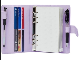 Ngân Sách Chất Kết Dính <span class=keywords><strong>A6</strong></span> Refillable 6 Vòng Chất Kết Dính Cá Nhân Tổ Chức Máy Tính Xách Tay Kế Hoạch - Product Image 1