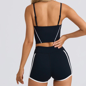 2026 Fashion Wholesale Women Sleeveless Color Blocking 2 Piece Yoga <b>Sets</b> Nylon Slim Fit Gym Fitness <b>Sets</b> Custom Yoga Outfit <b>Set</b> - Product Image 2
