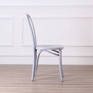 Sedia in Legno Massello Stile Nordico Retrò con Seduta in Rattan per Caffè, Ristoranti e Casa - Product Image 3