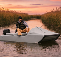 Bateau de pêche gonflable Solar Marine pour 3 personnes, 2,3 m, en PVC, avec fond en matelas pneumatique, kayak ponton, avec support de montage
