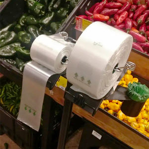 LOUIS sello de estrella transparente huecograbado impreso HDPE/PLA frutas frescas pan vegetal envasado de alimentos bolsa de plástico transparente para supermercado - Product Image 1