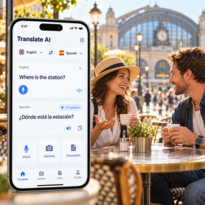 การพัฒนาแอปแปลภาษาด้วย AI ขั้นสูงสำหรับ IOS และ Android พร้อมฟังก์ชันแปลข้อความและแปลเสียง LionCreate - Product Image 1