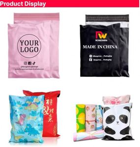 Eco-Friendly Biodegradable <b>Waterproof</b> Polythene Logo Custom Printed 2.5mil Thick Mailer Envelopes Shoes/<b>Socks</b> Recycled Express - Product Image 4