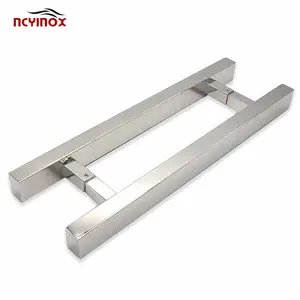 high quality furniture cabinet shower square glass handles lever door handle lock stainless steel glass door handle
