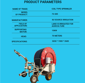 Carrete de Manguera de Riego de Acero Inoxidable JP90-300 para Granjas y Hogares con 1 Año de Garantía - Product Image 3