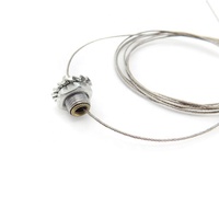 Kit de suspension pour luminaire réglable, câble en acier, pince à câble, avec queue de cochon