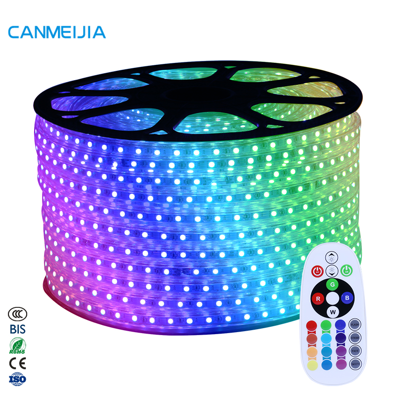 5 м Rgb плавательный бассейн 2021 RGB световая шоу длинная аквариумная Светодиодная лента диммер 220В Rgb Светодиодная лента, Светодиодная лента с пультом дистанционного управления