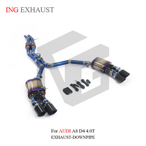ระบบท่อไอเสียแบบ Cat-Back ยี่ห้อ ING Titanium Valvetronic สำหรับ <span class=keywords><strong>AUDI</strong></span> <span class=keywords><strong>A8</strong></span> D4 4.0T อะไหล่ SUV น้ำหนักเบาพิเศษ ประสิทธิภาพสูง ขายส่ง - Product Image 3