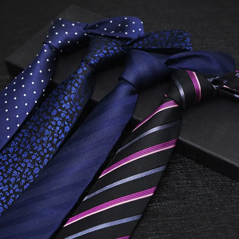 2021New Design Streak 100% silk Ties Men Necktie Custom Logo Tie for Man