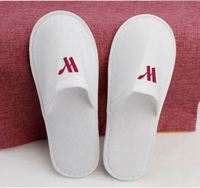 Pantuflas Desechables para Hotel BonVan BV-DS01, Impresas, Gruesas, Antideslizantes, de Tela No Tejida, de Secado Rápido, con Logotipo Personalizado