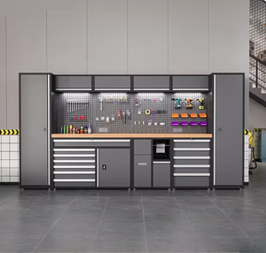 Modern <strong>Workshop</strong> &amp; School Garage Bench Strong Wood &amp; Iron Latest Design with Drawers - Product Image 1