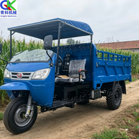 Tricycle diesel directement de l'usine avec fonction de basculement hydraulique pour le transport de matériaux dans le bâtiment et l'agriculture