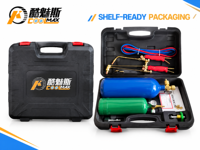 Kit de chalumeau à oxygène portable 2L, outil professionnel de soudage de tuyaux en cuivre, kit de soudage et de découpe à gaz, étui