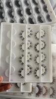 52 gros segments de cils prédécoupés en faux vison segmentés en vison de marque privée ensemble Kit de cils de bricolage