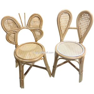 Silla Infantil de Ratán Moderna Hecha a Mano de Lujo para Eventos de Hotel, Bodas y Fiestas, Mimbre Natural, Segura, Duradera y Ecológica - Product Image 4