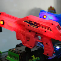 Machine de jeu d'arcade à feu complet de 42 pouces en métal Double pistolet 220V tir extraterrestre intense à pièces de monnaie simule des jeux passionnants