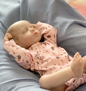 Muñeco <span class=keywords><strong>Reborn</strong></span> de Color Claro con Movimiento, Cesta de Leche Más Pequeña que un Dedo, Diseño de Cerdito Lindo, Kenia - Product Image 6