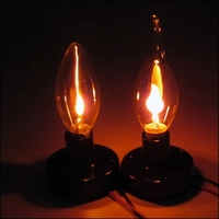 HoneyFly – ampoule C35 Edison Orange E27 E14, lumière 220V 3W, effet de scintillement Vintage, lampe à pointe de bougie