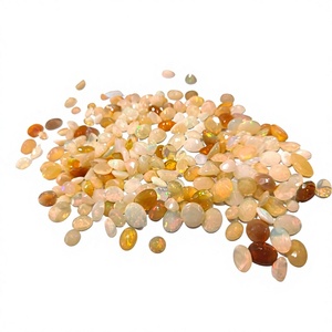 Ópalo etíope natural, corte briolette, forma libre, tamaño de 5 a 10 mm, gemas vendidas en paquete de 5 piezas. - Product Image 1