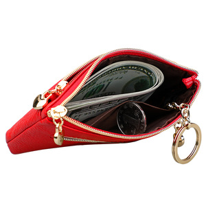 Portefeuille en <span class=keywords><strong>cuir</strong></span> véritable <span class=keywords><strong>de</strong></span> qualité supérieure, multicolores, unisexe, <span class=keywords><strong>porte</strong></span>-cartes, <span class=keywords><strong>porte</strong></span>-<span class=keywords><strong>monnaie</strong></span> antidérapant, portefeuille en <span class=keywords><strong>cuir</strong></span> véritable - Product Image 5