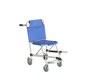 Ambulance Chair Stretcher Patient Seat Lift Transfer Wheels Moving Wheelchair Folding Ambulance Chair Stretcher