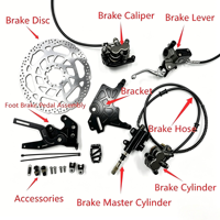 Kit de frein arrière double CNC pour moto électrique tout-terrain, système de commande double à levier manuel et pédale au pied, compatible avec Surron Talaria