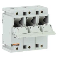   Porte-fusible modulaire CH60J3I 3P 60A 600V Classe J avec indicateur néon, montage sur rail DIN 35mm, borne industrielle