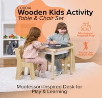 Nouveaux produits en gros : Table et chaise d'activités Montessori pour enfants, table de travail pour tout-petits