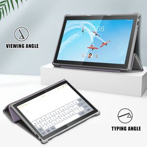 Per <span class=keywords><strong>Lenovo</strong></span> <span class=keywords><strong>M10</strong></span> TB-X605F <span class=keywords><strong>custodia</strong></span> per <span class=keywords><strong>Tablet</strong></span> per <span class=keywords><strong>Lenovo</strong></span> <span class=keywords><strong>M10</strong></span> TB-X605F TB-X505X <span class=keywords><strong>custodia</strong></span> Anti-caduta Tri-fold PU Flip Cover con riattivazione automatica del sonno - Product Image 3