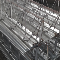 Dalle de plancher en acier galvanisé avec treillis-Tôle de terrasse en métal pour support structurel