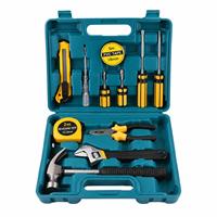 Kit d'outils d'entretien domestique avec marteau, ruban à mesurer, clé, tournevis, pinces pour les travaux de réparation d'appareils électroménagers et de climatisation