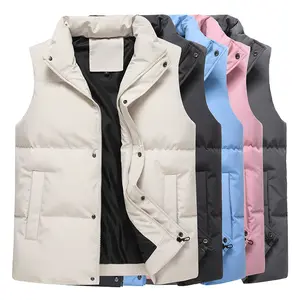 Thể Thao Vest Bán Buôn Unisex Thoáng Khí Đứng Cổ Áo Xuống Nóc Ấm Vest Cho Nam Giới