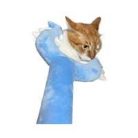 Jouet en peluche pour chat, baguette de sorcière magique, thème Halloween, avec rembourrage en coton PP ultra doux et fonction réconfortante