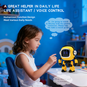<span class=keywords><strong>Robot</strong></span> Wifi intelligente giocattoli per bambini educativi di controllo vocale giocattoli interattivi AI <span class=keywords><strong>Robot</strong></span> con luci musicali - Product Image 3
