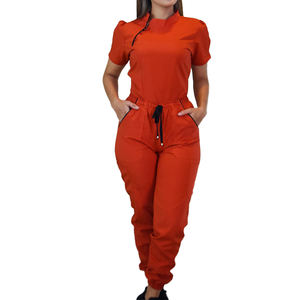 Uniformes hospitaliers Ensembles de soins infirmiers Uniformes de gommage Ensemble d'infirmière pour femmes Design moderne O-cou à manches courtes Ensembles de gommages médicaux - Product Image 5